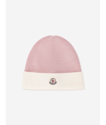 Moncler Enfant Baby Girls Beanie Hat in Pink en ligne des produits 