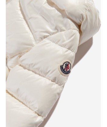 Moncler Enfant Baby Girls Down Padded Alis Long Parka in Ivory JUSQU'A -70%! 