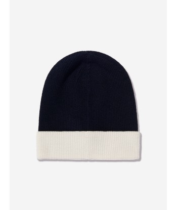 Moncler Enfant Baby Beanie Hat in Navy 2024