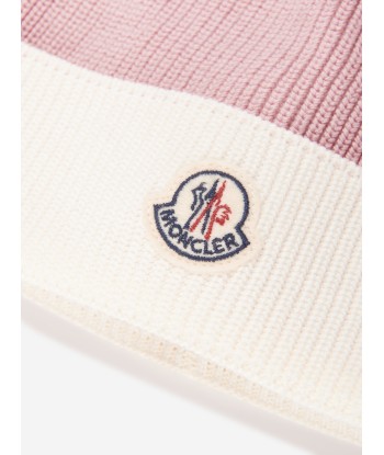 Moncler Enfant Baby Girls Beanie Hat in Pink en ligne des produits 