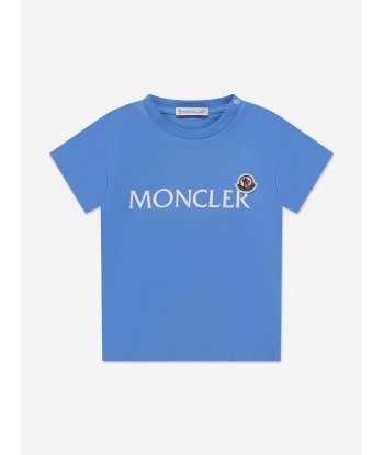 Moncler Enfant Baby Boys Logo T-Shirt in Blue Venez découvrir notre 