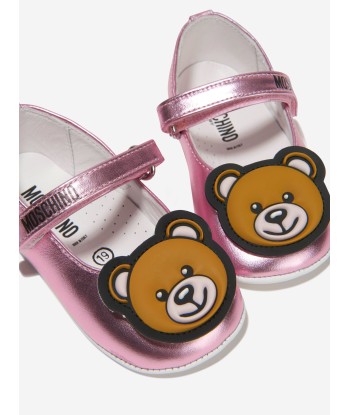 Moschino Baby Girls Leather Teddy Bear Pre-Walker Shoes acheter en ligne