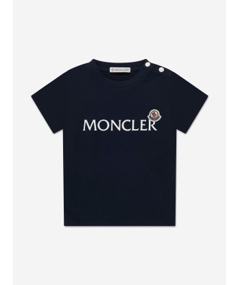 Moncler Enfant Baby Boys Logo T-Shirt in Navy En savoir plus