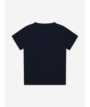 Moncler Enfant Baby Boys Logo T-Shirt in Navy En savoir plus