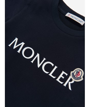 Moncler Enfant Baby Boys Logo T-Shirt in Navy En savoir plus