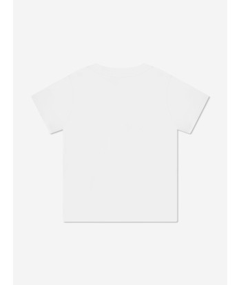 Moncler Enfant Baby Boys Logo T-Shirt in White meilleur choix