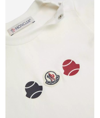 Moncler Enfant Baby Boys Logo T-Shirt in Ivory shop