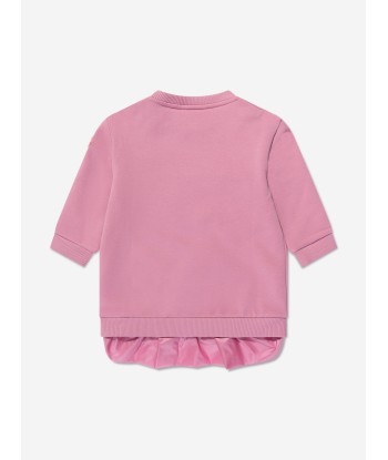 Moncler Enfant Baby Girls Logo Sweater Dress in Pink suggérées chez