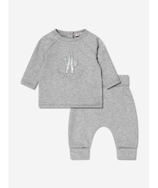 Moncler Enfant Baby T-Shirt And Pants Set in Grey Par le système avancé 