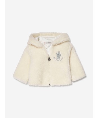 Moncler Enfant Baby Faux Fur Zip Up And Pants Set in Ivory le des métaux précieux