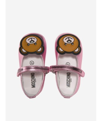 Moschino Baby Girls Leather Teddy Bear Pre-Walker Shoes acheter en ligne