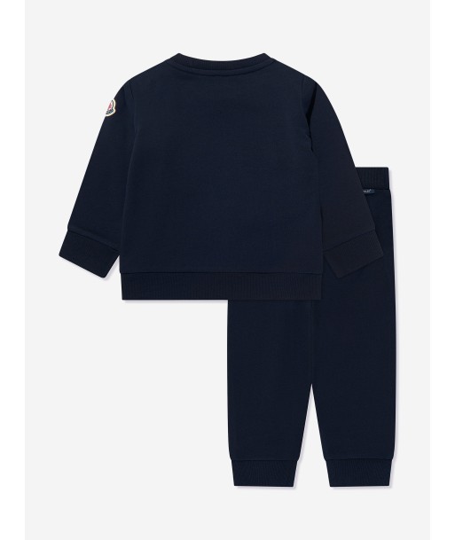 Moncler Enfant Baby Boys Logo Tracksuit in Navy Venez acheter