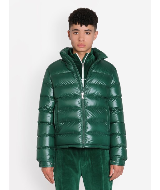 Moncler Enfant Boys Down Padded Bourne Jacket in Green livraison gratuite