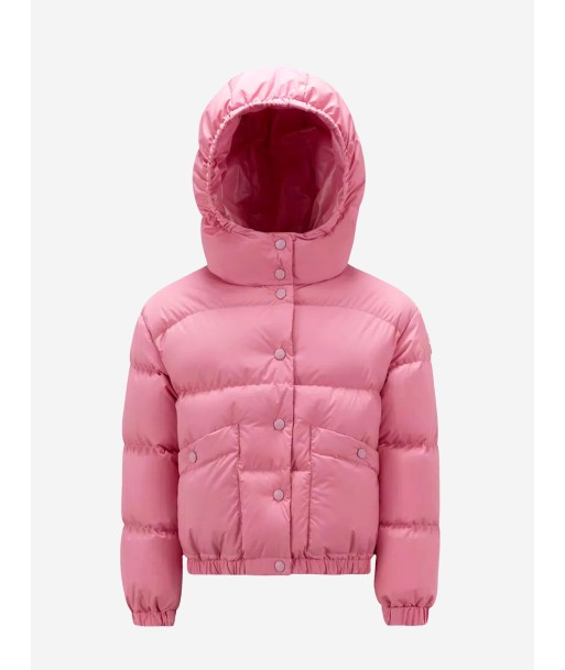 Moncler Enfant Girls Down Padded Ebre Jacket in Pink Comparez plus de prix