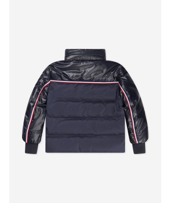 Moncler Enfant Boys Down Padded Michael Jacket in Navy commande en ligne