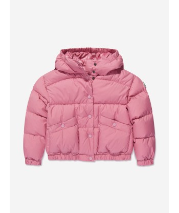 Moncler Enfant Girls Down Padded Ebre Jacket in Pink Comparez plus de prix