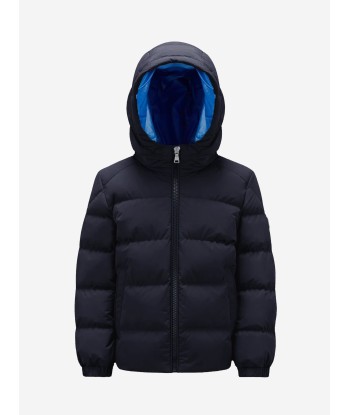 Moncler Enfant Boys Down Padded Eric Jacket in Navy du meilleur 