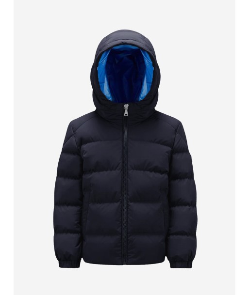 Moncler Enfant Boys Down Padded Eric Jacket in Navy du meilleur 