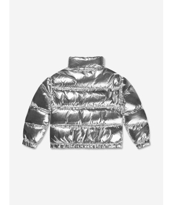 Moncler Enfant Girls Down Padded Meuse Jacket in Silver france