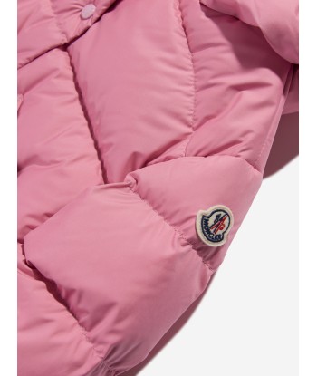 Moncler Enfant Girls Down Padded Ebre Jacket in Pink Comparez plus de prix