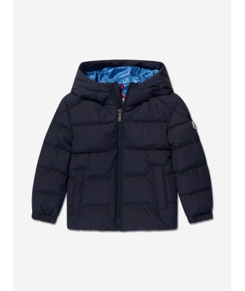 Moncler Enfant Boys Down Padded Eric Jacket in Navy du meilleur 