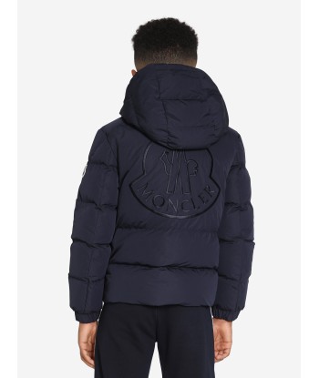 Moncler Enfant Boys Down Padded Eric Jacket in Navy du meilleur 