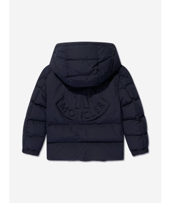 Moncler Enfant Boys Down Padded Eric Jacket in Navy du meilleur 