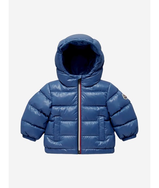 Moncler Enfant Boys Down Padded New Aubert Jacket in Blue Comparez plus de prix