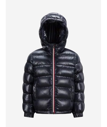 Moncler Enfant Boys Down Padded New Aubert Jacket in Navy de technologie