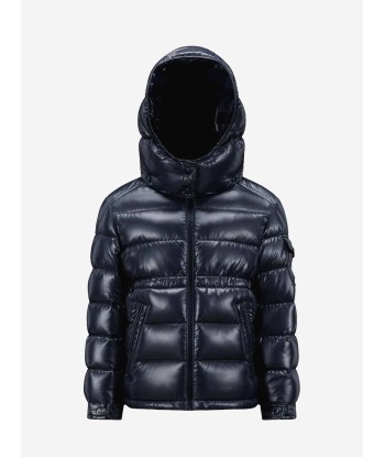 Moncler Enfant Girls Down Padded Maire Jacket in Navy le des métaux précieux