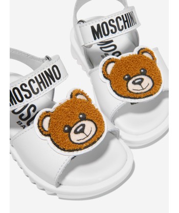 Moschino Girls Leather Teddy Bear Sandals en linge