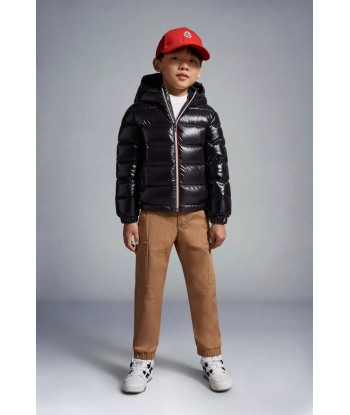 Moncler Enfant Boys Down Padded New Aubert Jacket in Navy de technologie