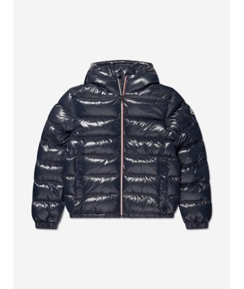 Moncler Enfant Boys Down Padded New Aubert Jacket in Navy de technologie