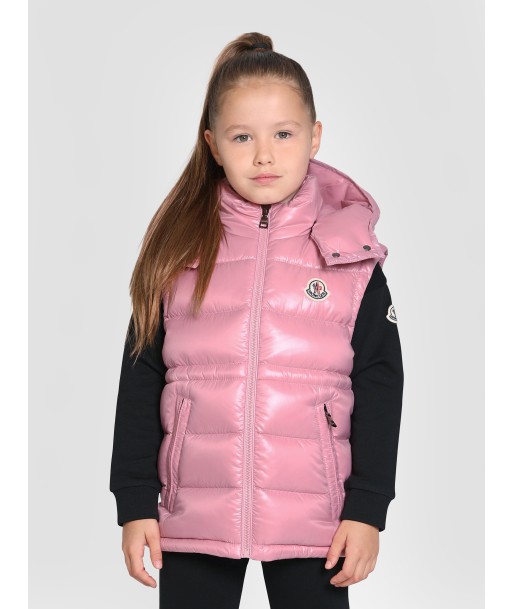 Moncler Enfant Girls Down Padded Ania Gilet in Pink Par le système avancé 