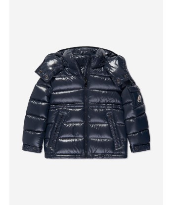 Moncler Enfant Girls Down Padded Maire Jacket in Navy le des métaux précieux