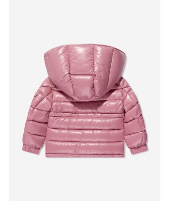 Moncler Enfant Girls Down Padded Maire Jacket in Pink la colonne vertébrale