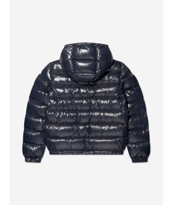 Moncler Enfant Boys Down Padded New Aubert Jacket in Navy de technologie