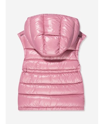 Moncler Enfant Girls Down Padded Ania Gilet in Pink Par le système avancé 