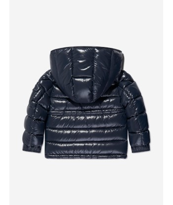 Moncler Enfant Girls Down Padded Maire Jacket in Navy le des métaux précieux