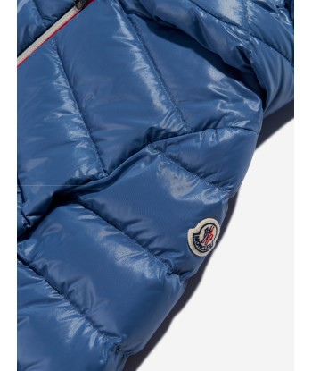 Moncler Enfant Boys Down Padded New Aubert Jacket in Blue Comparez plus de prix