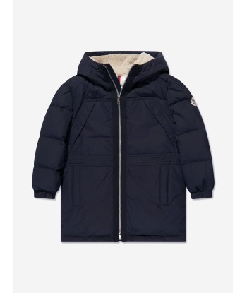 Moncler Enfant Boys Down Padded Truyere Long Parka in Navy 50-70% off 