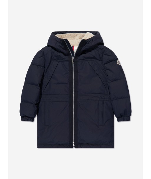 Moncler Enfant Boys Down Padded Truyere Long Parka in Navy 50-70% off 