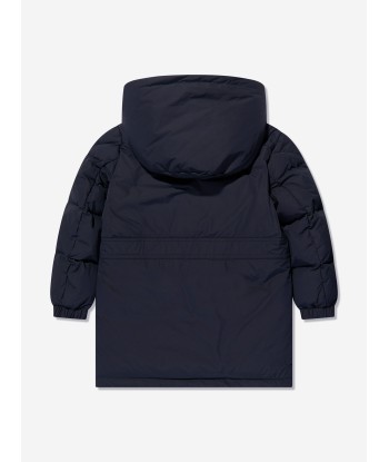 Moncler Enfant Boys Down Padded Truyere Long Parka in Navy 50-70% off 