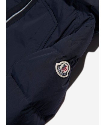 Moncler Enfant Boys Down Padded Truyere Long Parka in Navy 50-70% off 