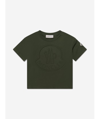 Moncler Enfant Boys Logo T-Shirt in Green prix