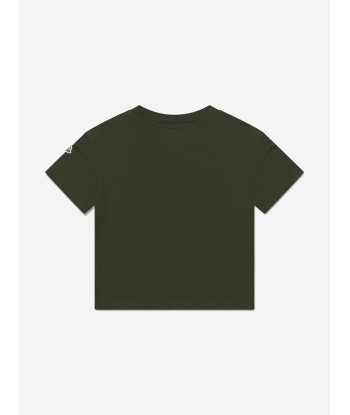 Moncler Enfant Boys Logo T-Shirt in Green prix