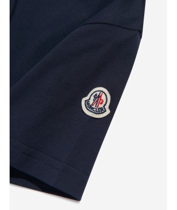 Moncler Enfant Boys Logo T-Shirt in Navy Comparez plus de prix