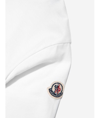 Moncler Enfant Boys Logo T-Shirt in White En savoir plus