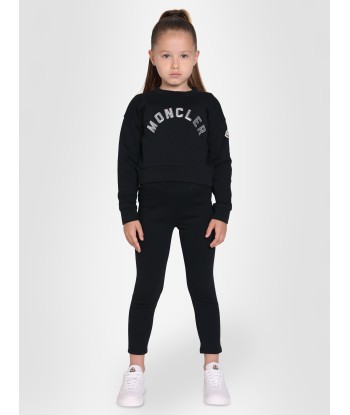 Moncler Enfant Girls Sweatshirt And Leggings Set in Black de France