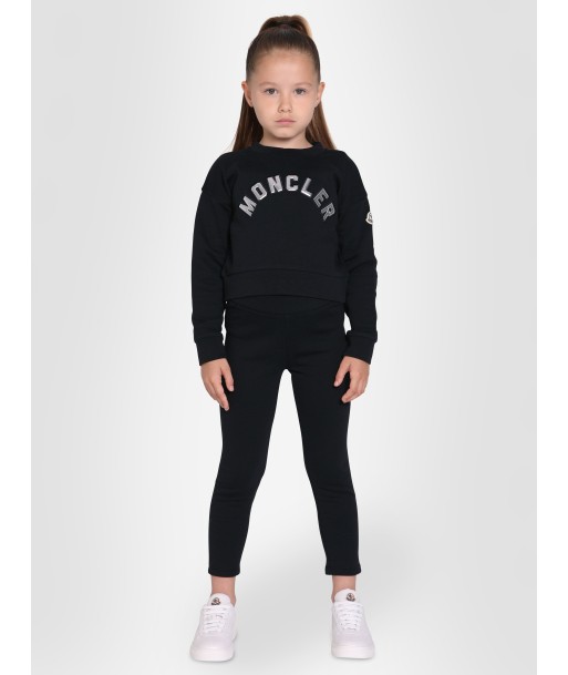 Moncler Enfant Girls Sweatshirt And Leggings Set in Black de France